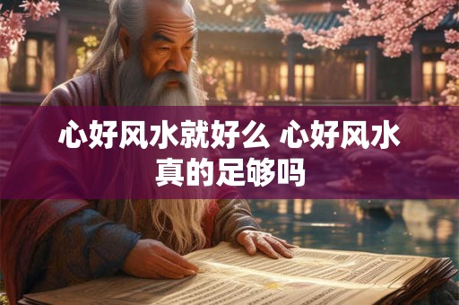 心好风水就好么 心好风水真的足够吗