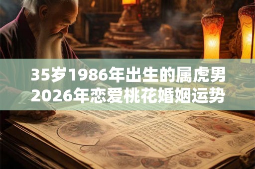 35岁1986年出生的属虎男2026年恋爱桃花婚姻运势走向分析