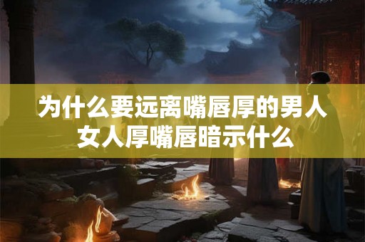 为什么要远离嘴唇厚的男人 女人厚嘴唇暗示什么