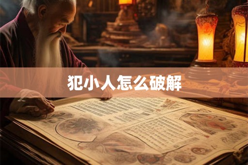 犯小人怎么破解
