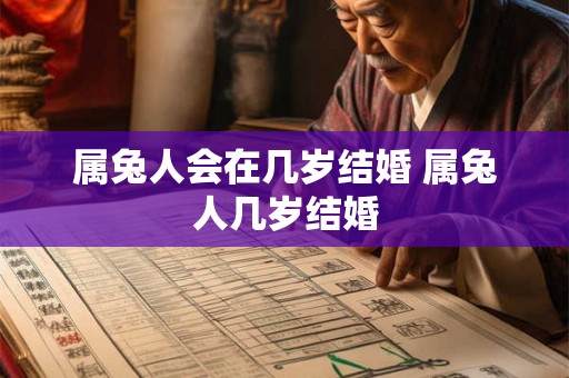 属兔人会在几岁结婚 属兔人几岁结婚