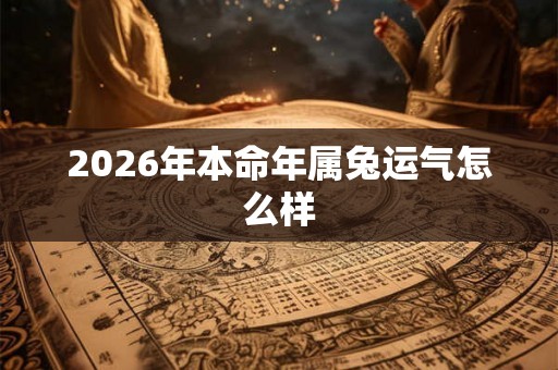 2026年本命年属兔运气怎么样