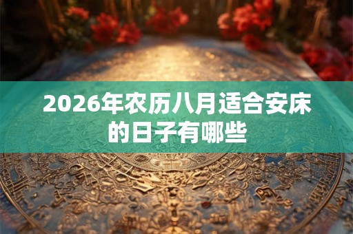 2026年农历八月适合安床的日子有哪些