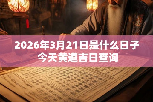 2026年3月21日是什么日子 今天黄道吉日查询