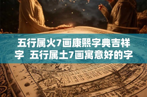 五行属火7画康熙字典吉祥字  五行属土7画寓意好的字