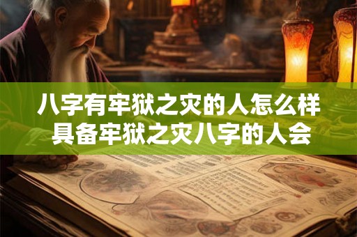 八字有牢狱之灾的人怎么样 具备牢狱之灾八字的人会怎么样