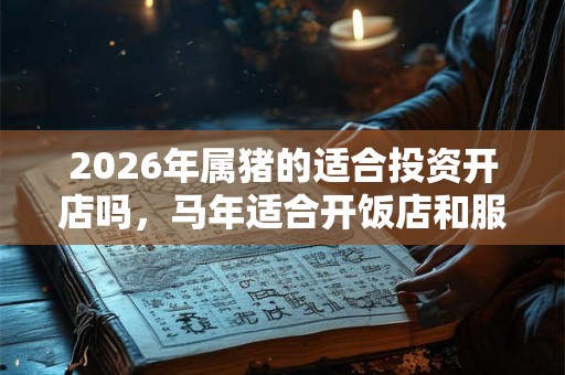 2026年属猪的适合投资开店吗，马年适合开饭店和服装店吗