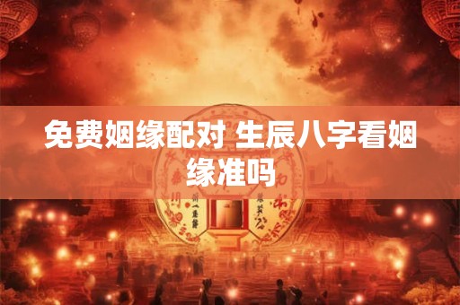 免费姻缘配对 生辰八字看姻缘准吗