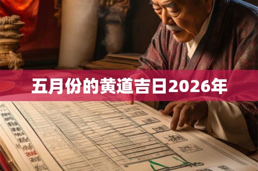 五月份的黄道吉日2026年