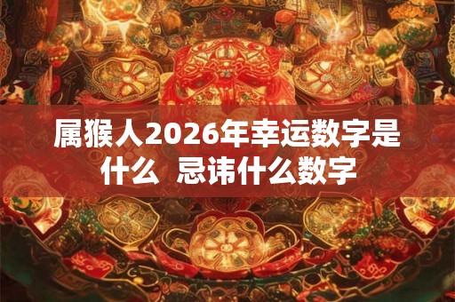 属猴人2026年幸运数字是什么  忌讳什么数字