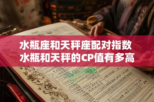 水瓶座和天秤座配对指数 水瓶和天秤的CP值有多高