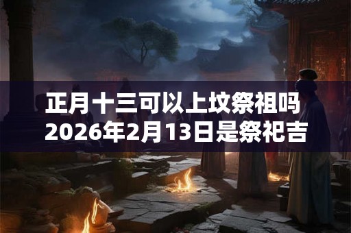 正月十三可以上坟祭祖吗 2026年2月13日是祭祀吉日吗 正月十三可以上坟祭祖吗 2026年2月13日是祭祀吉日吗