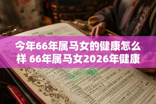 今年66年属马女的健康怎么样 66年属马女2026年健康运势分析