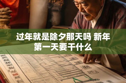 过年就是除夕那天吗 新年第一天要干什么
