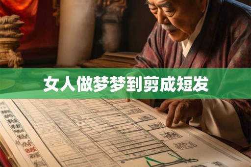 女人做梦梦到剪成短发