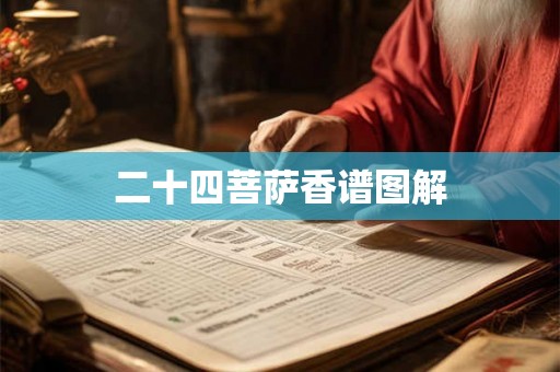 二十四菩萨香谱图解