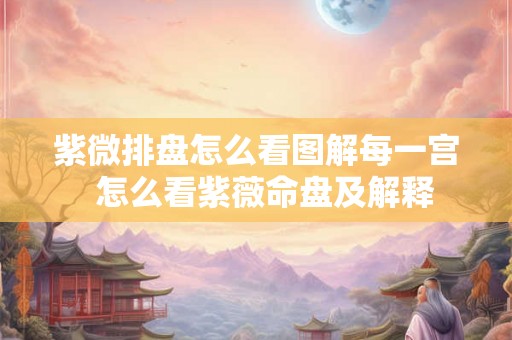 紫微排盘怎么看图解每一宫 怎么看紫薇命盘及解释 紫微排盘怎么看图解每一宫 怎么看紫薇命盘及解释