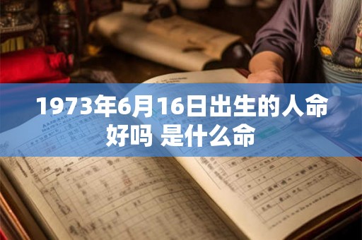 1973年6月16日出生的人命好吗 是什么命