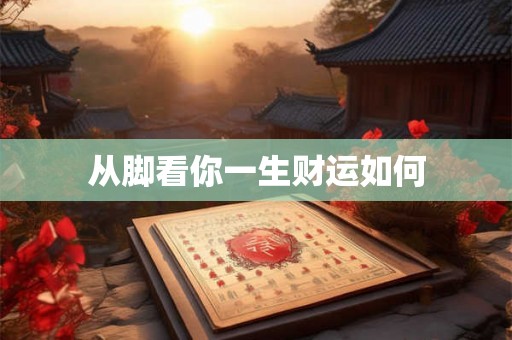 从脚看你一生财运如何