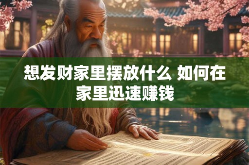 想发财家里摆放什么 如何在家里迅速赚钱 想发财家里摆放什么 如何在家里迅速赚钱