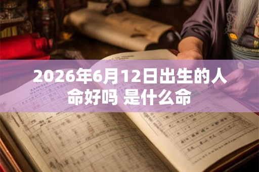 2026年6月12日出生的人命好吗 是什么命