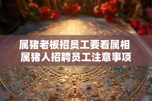 属猪老板招员工要看属相 属猪人招聘员工注意事项