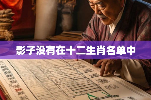 影子没有在十二生肖名单中