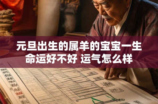 元旦出生的属羊的宝宝一生命运好不好 运气怎么样