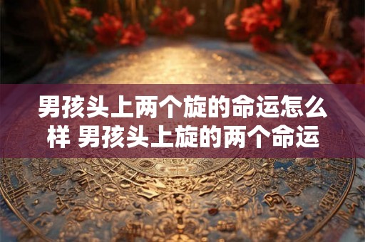 男孩头上两个旋的命运怎么样 男孩头上旋的两个命运如何安排
