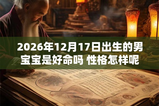2026年12月17日出生的男宝宝是好命吗 性格怎样呢 2026年12月17日出生的男宝宝是好命吗 性格怎样呢