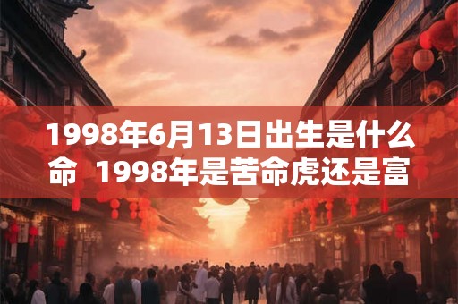 1998年6月13日出生是什么命  1998年是苦命虎还是富虎