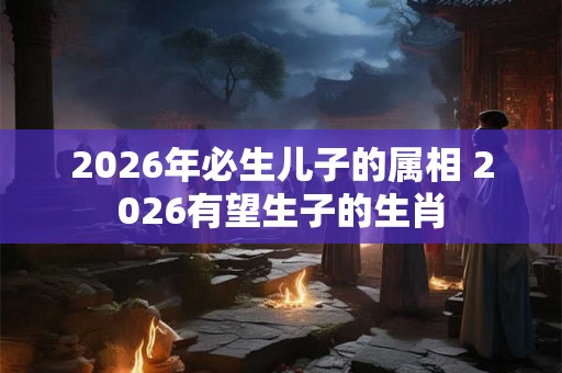 2026年必生儿子的属相 2026有望生子的生肖