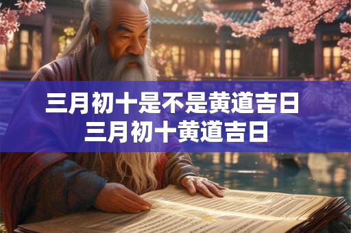 三月初十是不是黄道吉日 三月初十黄道吉日