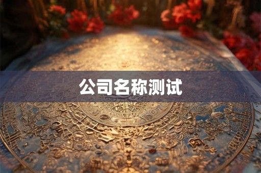公司名称测试