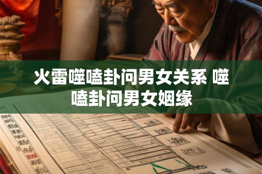火雷噬嗑卦问男女关系 噬嗑卦问男女姻缘
