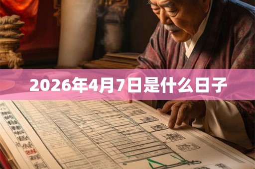 2026年4月7日是什么日子