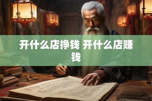 开什么店挣钱 开什么店赚钱