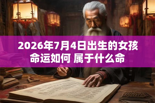 2026年7月4日出生的女孩命运如何 属于什么命 2026年7月4日出生的女孩命运如何 属于什么命