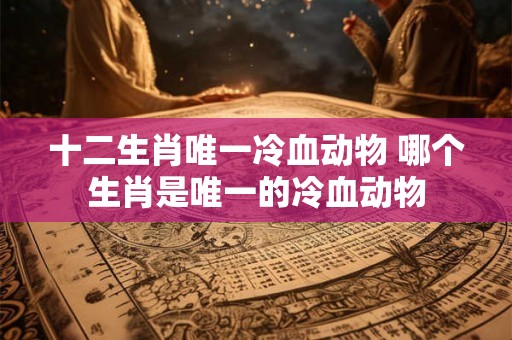 十二生肖唯一冷血动物 哪个生肖是唯一的冷血动物