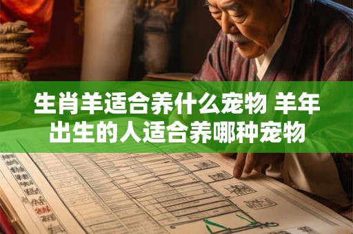 生肖羊适合养什么宠物 羊年出生的人适合养哪种宠物