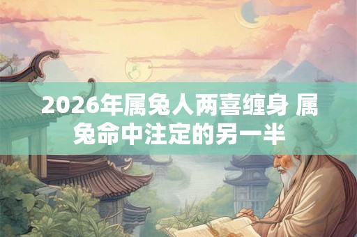 2026年属兔人两喜缠身 属兔命中注定的另一半