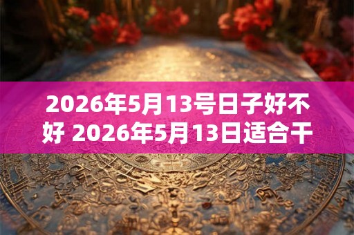 2026年5月13号日子好不好 2026年5月13日适合干什么
