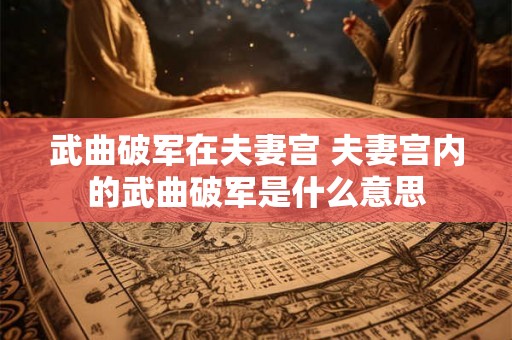 武曲破军在夫妻宫 夫妻宫内的武曲破军是什么意思