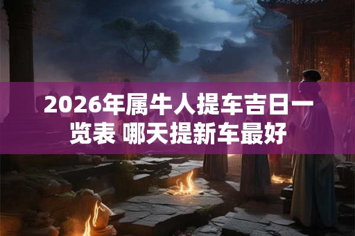 2026年属牛人提车吉日一览表 哪天提新车最好 2026年属牛人提车吉日一览表 哪天提新车最好