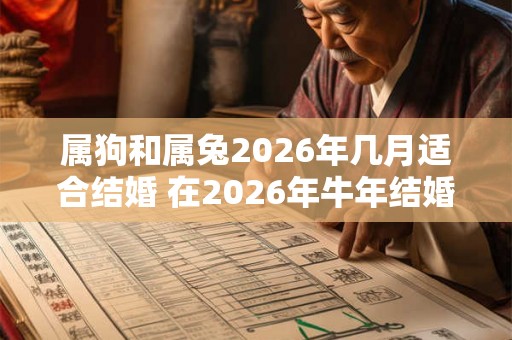 属狗和属兔2026年几月适合结婚 在2026年牛年结婚好吗 属狗和属兔2026年几月适合结婚 在2026年牛年结婚好吗