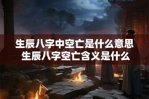 生辰八字中空亡是什么意思 生辰八字空亡含义是什么