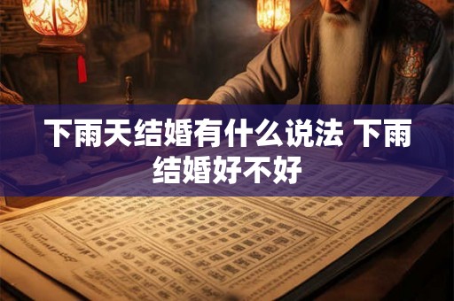下雨天结婚有什么说法 下雨结婚好不好 下雨天结婚有什么说法 下雨结婚好不好