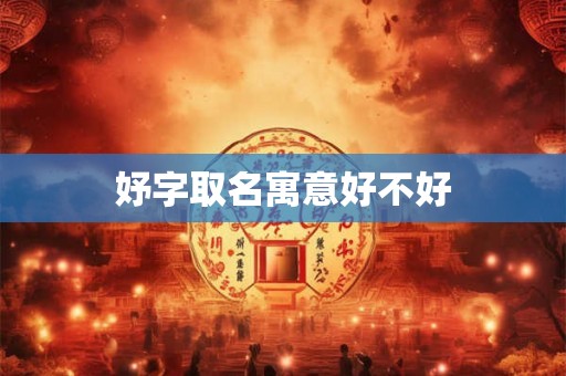妤字取名寓意好不好