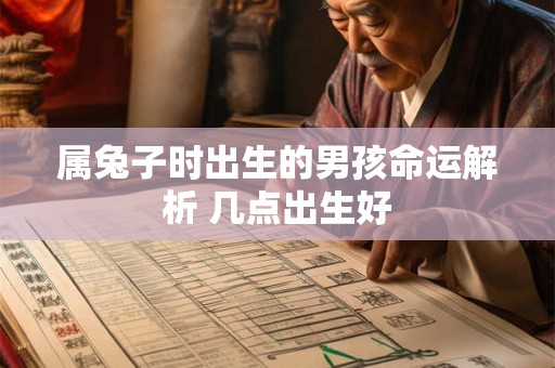属兔子时出生的男孩命运解析 几点出生好