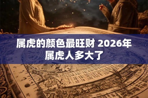 属虎的颜色最旺财 2026年属虎人多大了